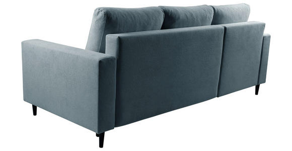 ECKSOFA  in Struktur Dunkelgrau  - Dunkelgrau/Schwarz, MODERN, Holz/Kunststoff (145/230cm) - Carryhome