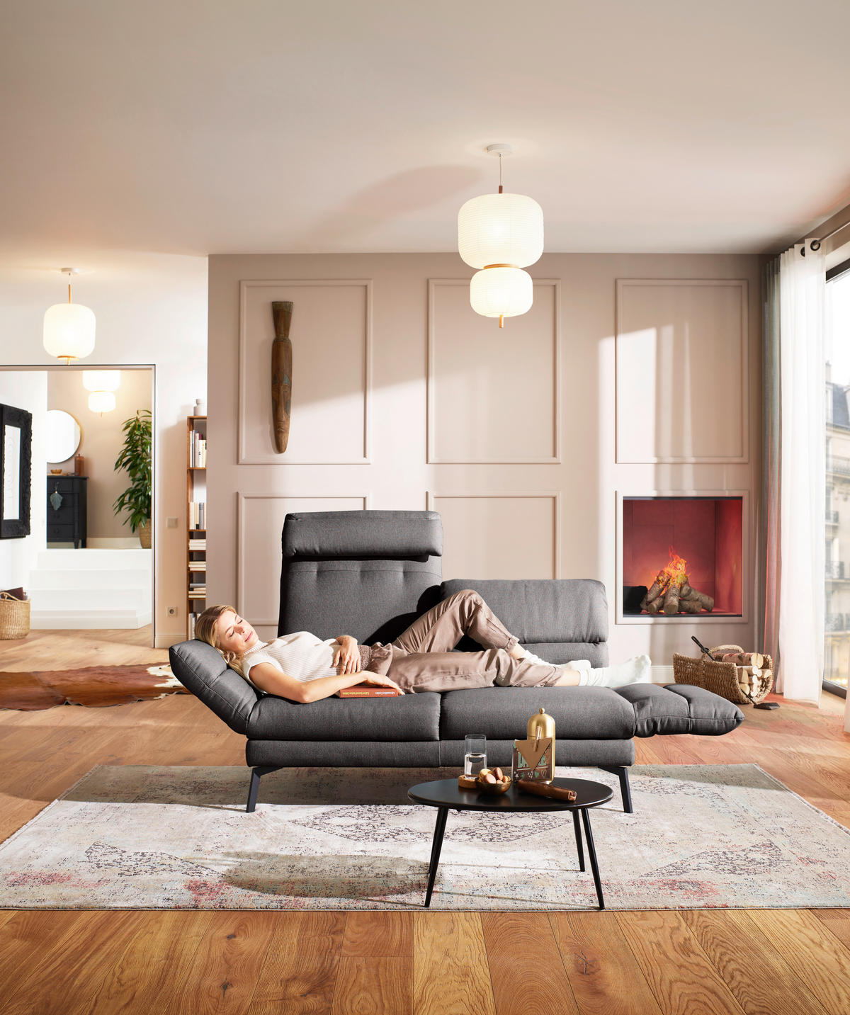 2-SITZER-SOFA Flachgewebe Dunkelbraun  - Dunkelbraun/Schwarz, Design, Textil/Metall (178-226/83-113/96-177cm) - Dieter Knoll