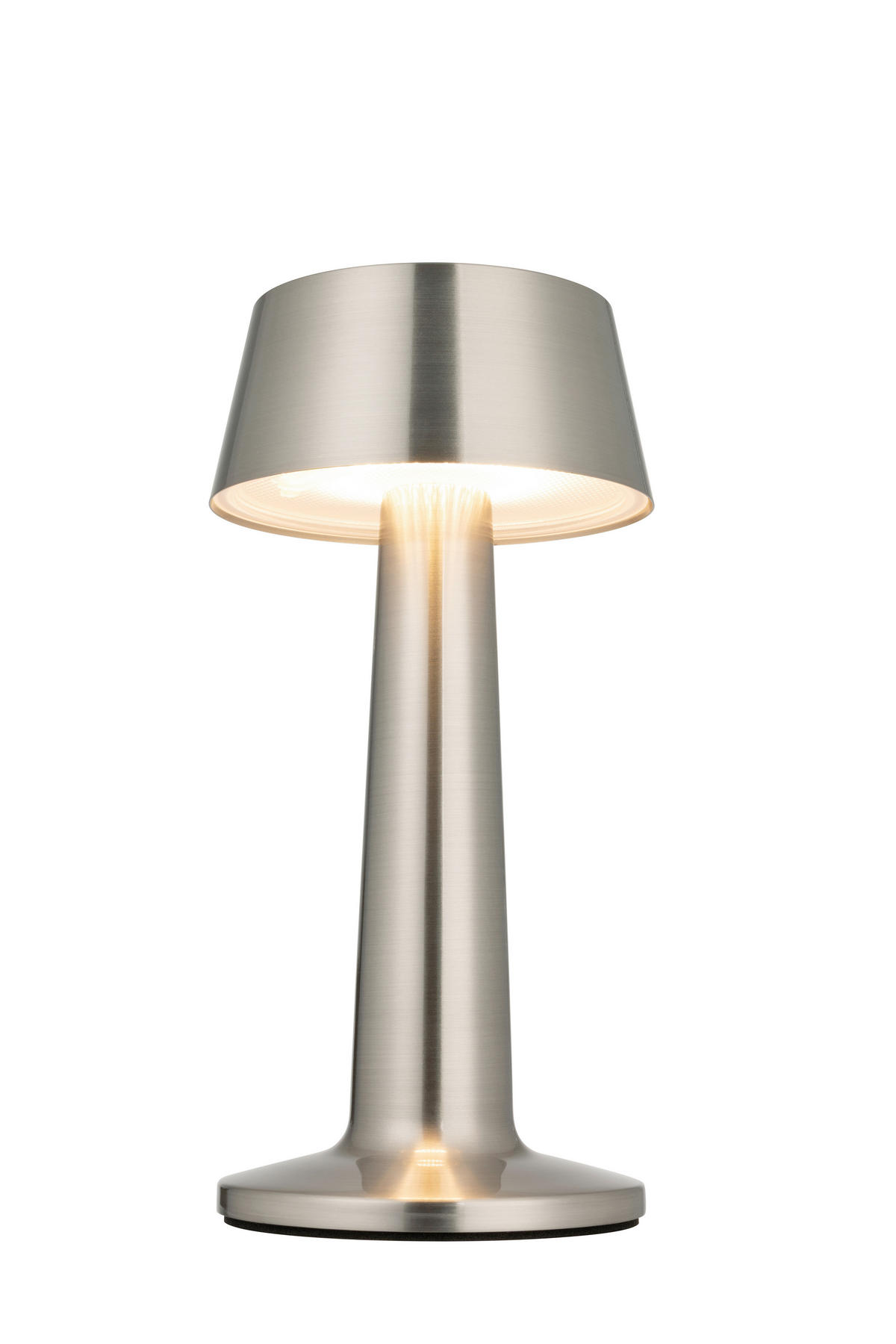 AKKU-TISCHLEUCHTE Aniara 11/22,1 cm  - Silberfarben, Basics, Metall (11/22,1cm) - Novel