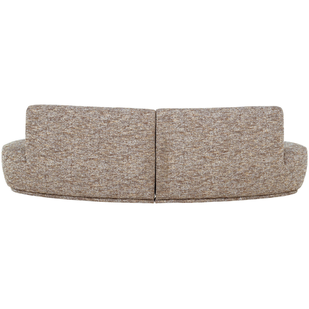 BIGSOFA Batavier in Webstoff Hellbraun  - Hellbraun, Design, Textil (254/74/122cm) - Livetastic