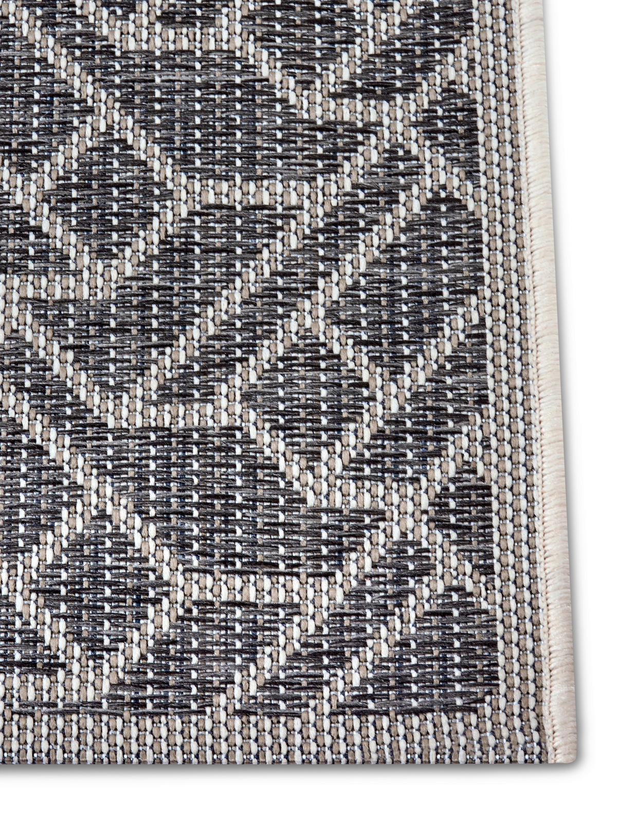 OUTDOORTEPPICH 76/150/150 cm Clyde Grau, Champagner  - Champagner/Grau, Design, Kunststoff/Textil (76/150/150cm)