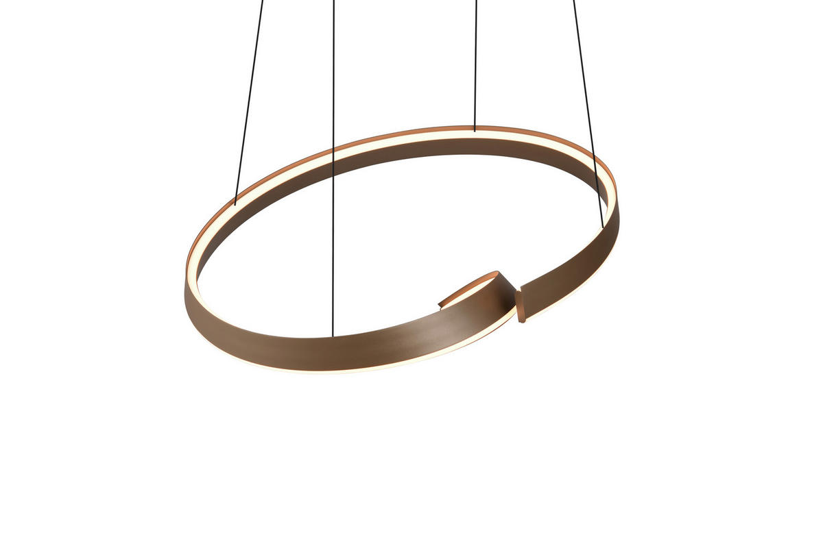 LED-HÄNGELEUCHTE CIRONDA 81/200/55 cm  - Platinfarben, Design, Metall (81/200/55cm) - Cinque