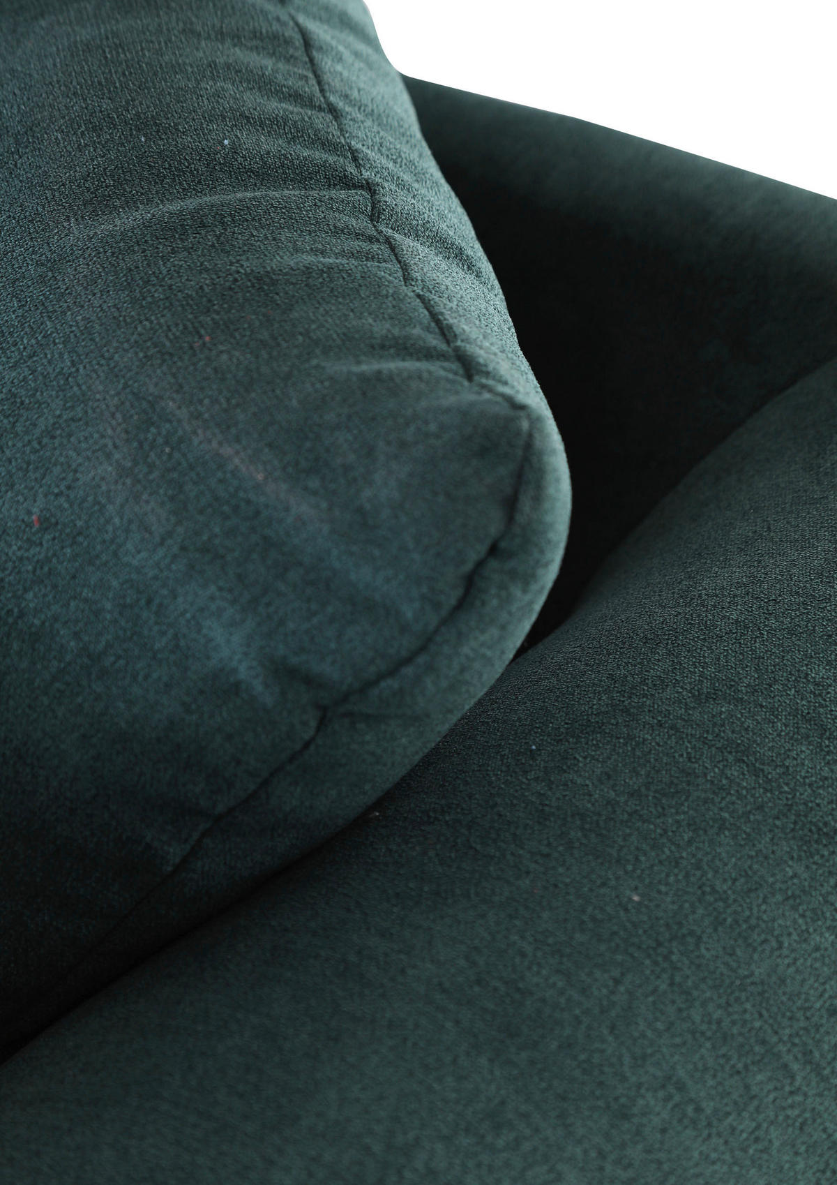 BIGSOFA in Flachgewebe Grün  - Dunkelbraun/Grün, KONVENTIONELL, Holz/Textil (270/80cm) - Livetastic
