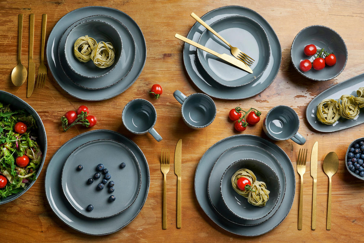 PLATTE Urban  - Grau, Basics, Keramik (34/12,5/2,1cm) - Van Well