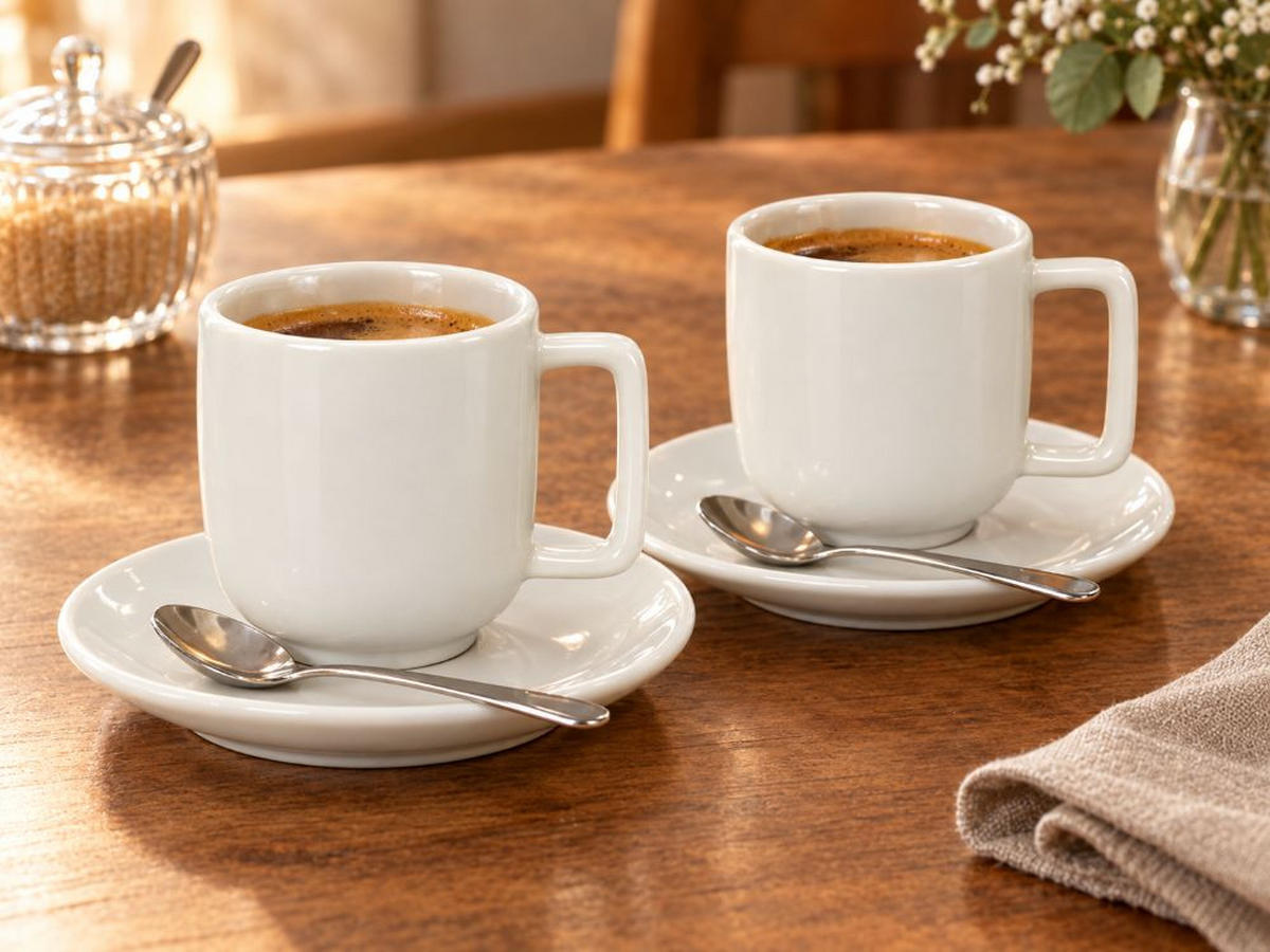 ESPRESSO-UNTERTASSE  - Weiß, Trend, Keramik (10,6/1,3cm) - Dieter Knoll