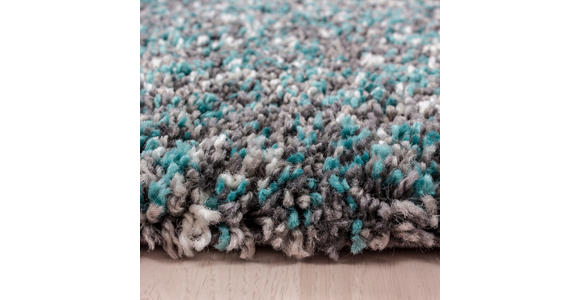 HOCHFLORTEPPICH 80/80 cm Enjoy Blau - Blau, KONVENTIONELL, Textil (80/80cm) - Novel