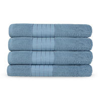 FROTTIERSET Pastellblau 4-teilig  - Pastellblau, Basics, Textil (50/100cm)