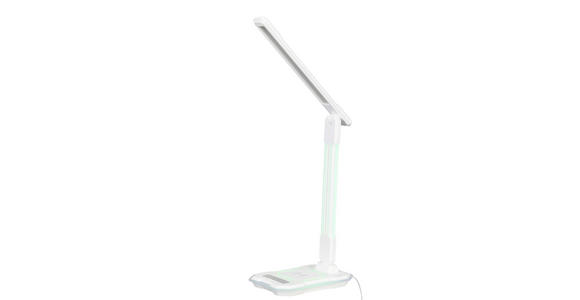 LED-SCHREIBTISCHLEUCHTE Cyberglow 31,6/18,1/12,1 cm  - Weiß, LIFESTYLE, Kunststoff (31,6/18,1/12,1cm) - Novel