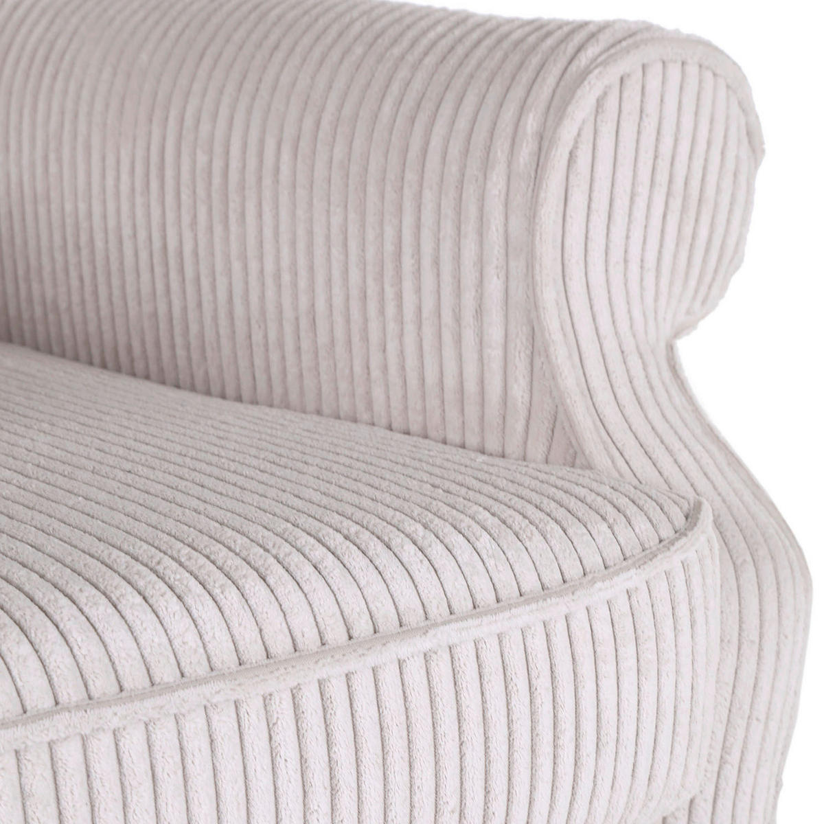 Ohrensessel Viola din textil, bej - bej/negru, lemn/textil (82/95/85cm) - Mömax