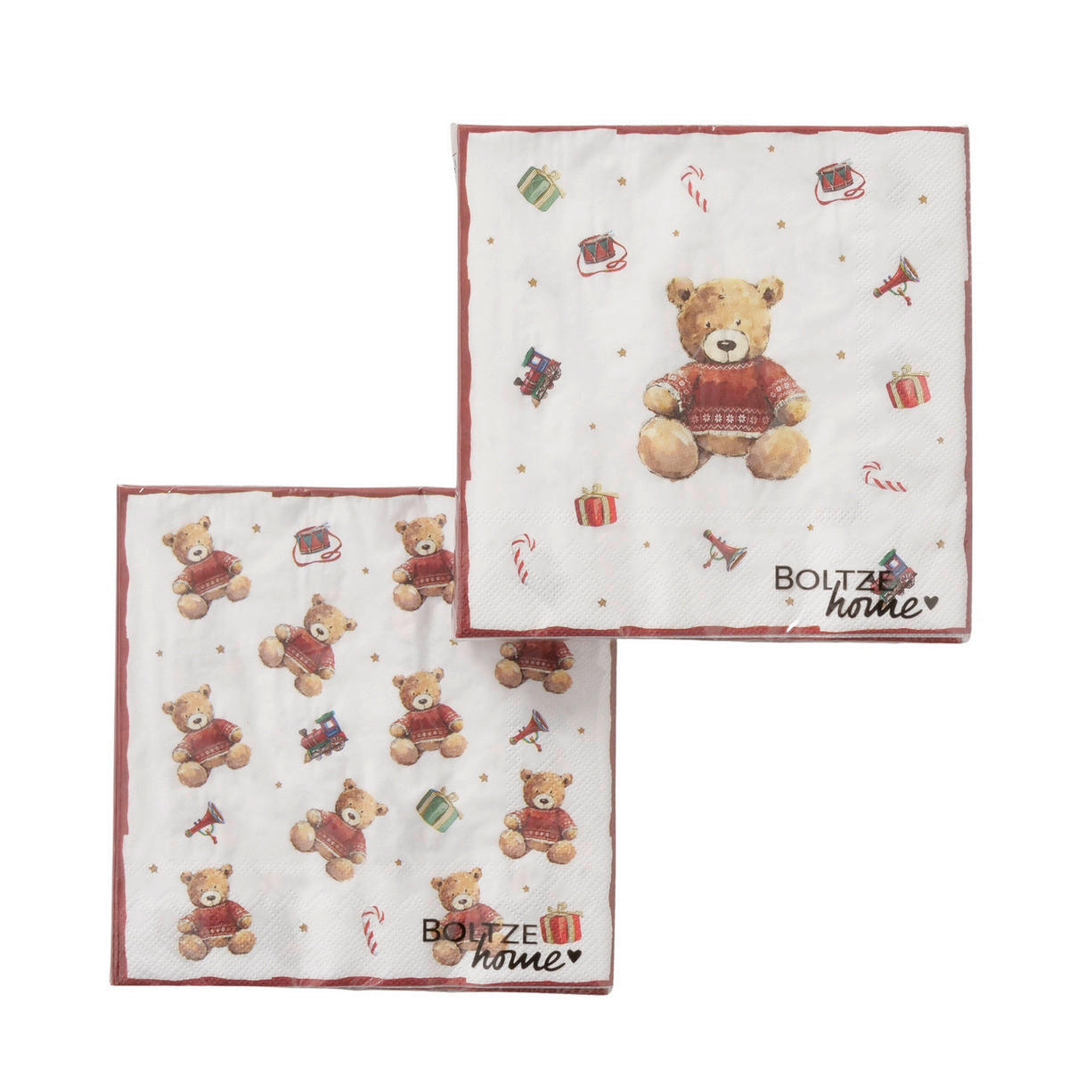 SERVÍTKA - biela/béžová, Basics, papier (16,5/16,5/3cm)