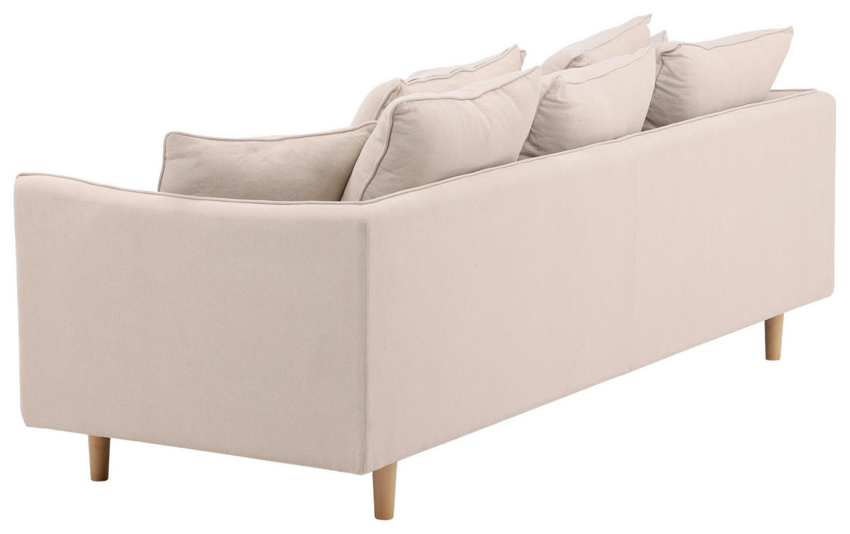 2-SITZER-SOFA in Beige  - Beige, Design, Holz/Textil (240/91/92cm) - Livetastic