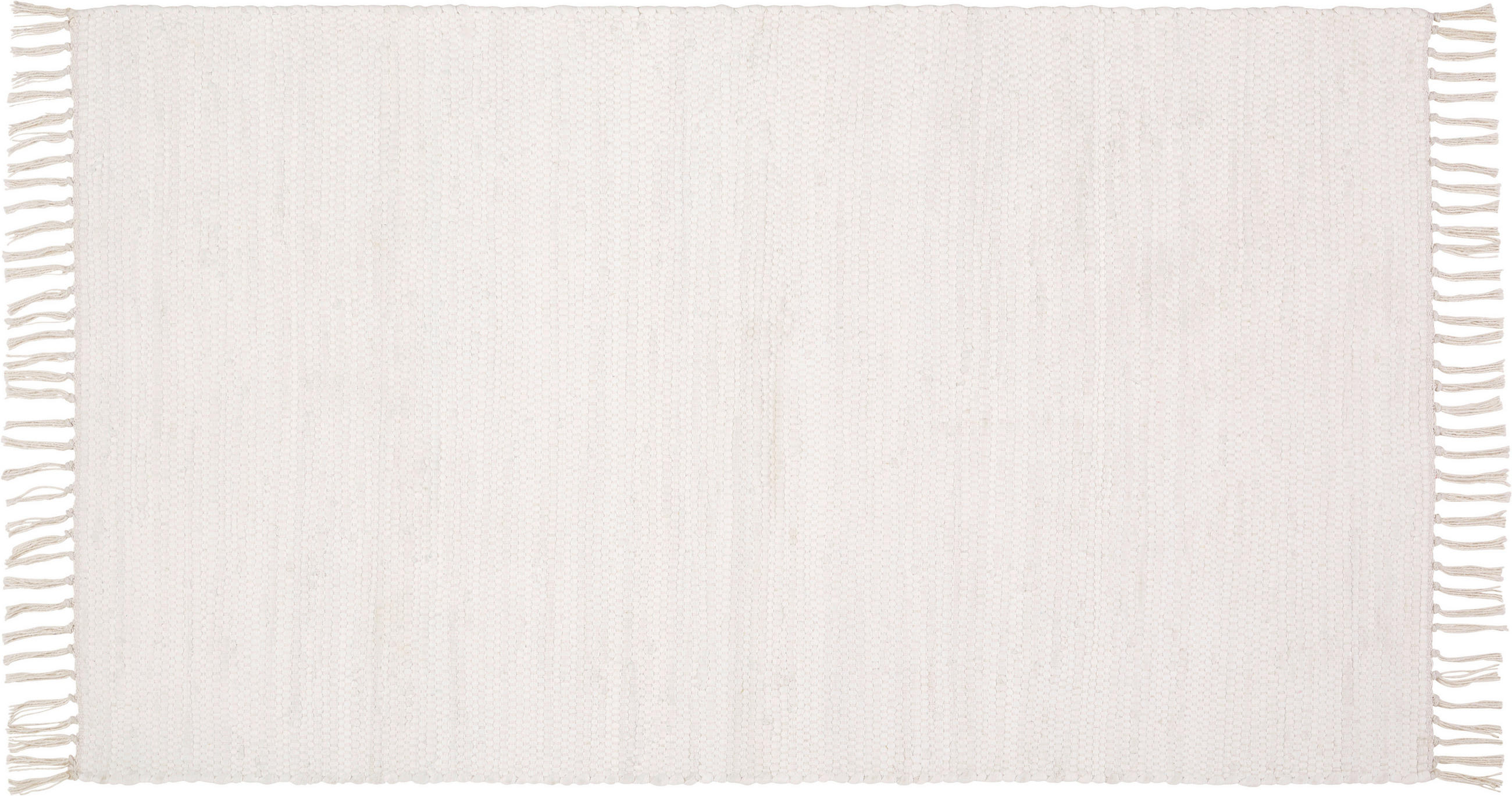RUČNĚ TKANÝ KOBEREC, 70/120 cm, bílá - bílá, Basics, textil (70/120cm) - Boxxx