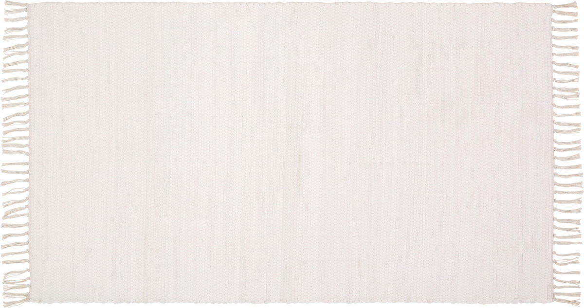 RUČNĚ TKANÝ KOBEREC, 70/120 cm, bílá - bílá, Basics, textil (70/120cm) - Boxxx