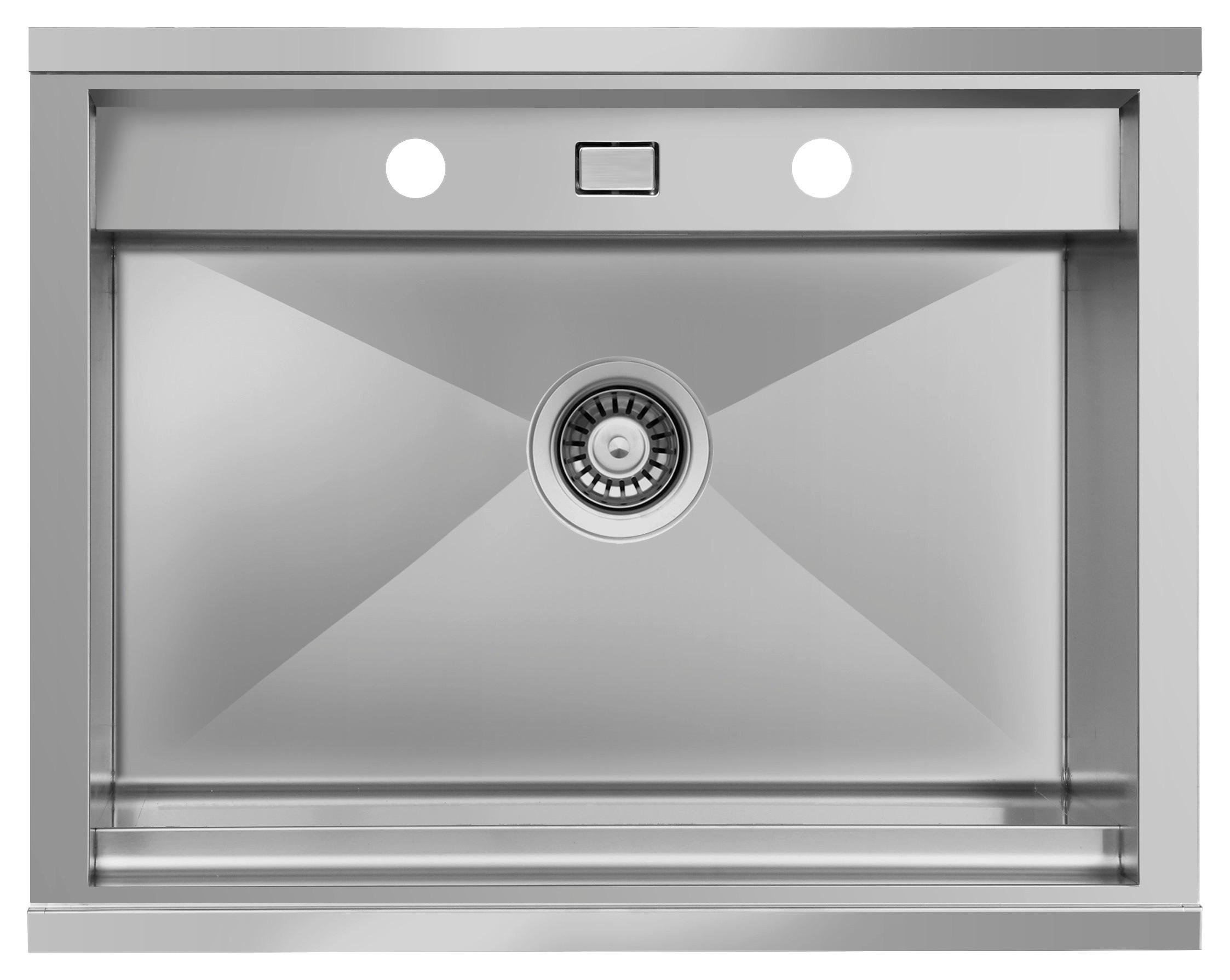 DISKHO 17501000620500100-80  - stålfärgad, Basics, metall (62/24,5/50cm) - Respekta