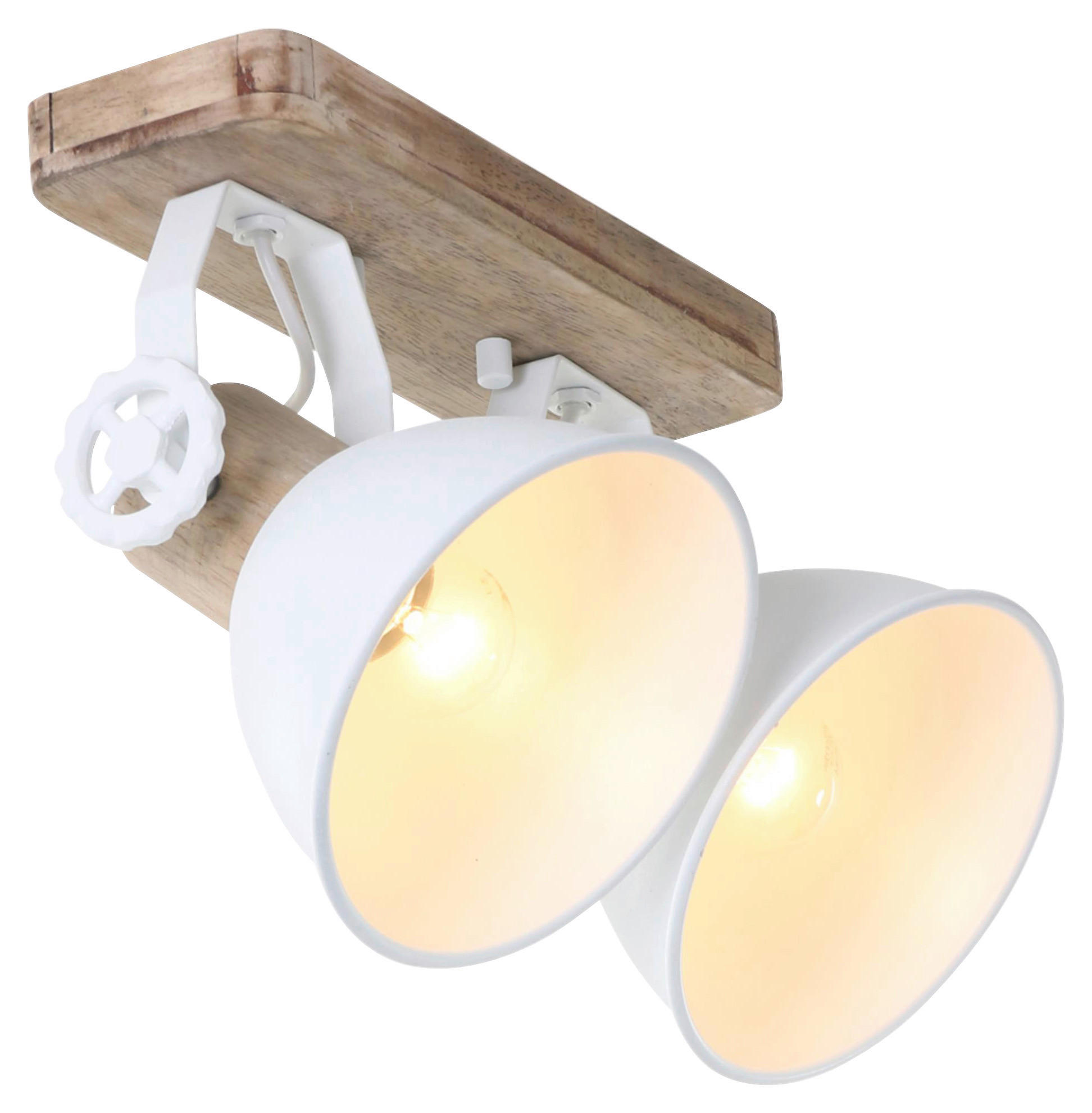 DECKENSPOTS - Anthrazit, Trend, Holz/Metall (32/19/17cm)