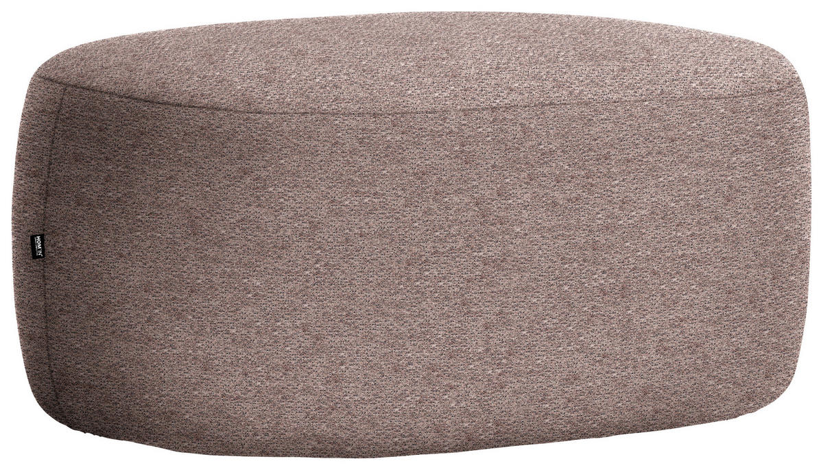 HOCKER in Textil Rotbraun  - Rotbraun/Schwarz, MODERN, Kunststoff/Textil (88/43/66cm) - Hom`in
