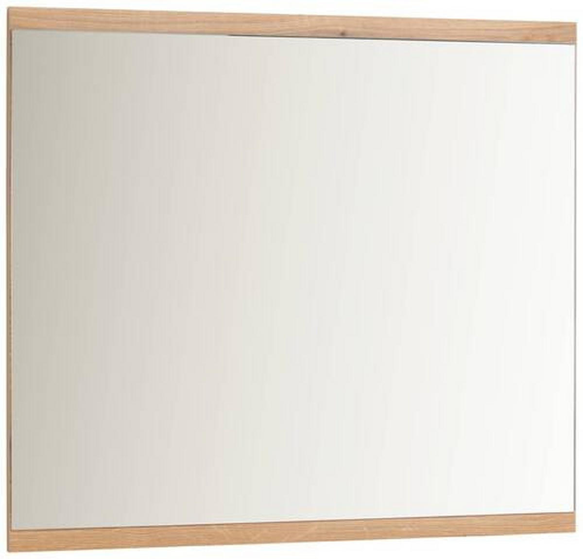 ZIDNO OGLEDALO  85/75/2 cm     - boja hrasta, Dizajnerski, staklo/pločasti materijal (85/75/2cm) - Xora