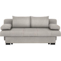 SCHLAFSOFA Hellgrau  - Wengefarben/Hellgrau, KONVENTIONELL, Holz/Textil (200/80/104cm) - Novel