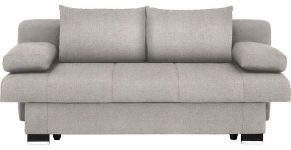 SCHLAFSOFA in Hellgrau - Wengefarben/Hellgrau, KONVENTIONELL, Holz/Textil (200/80/104cm) - Novel