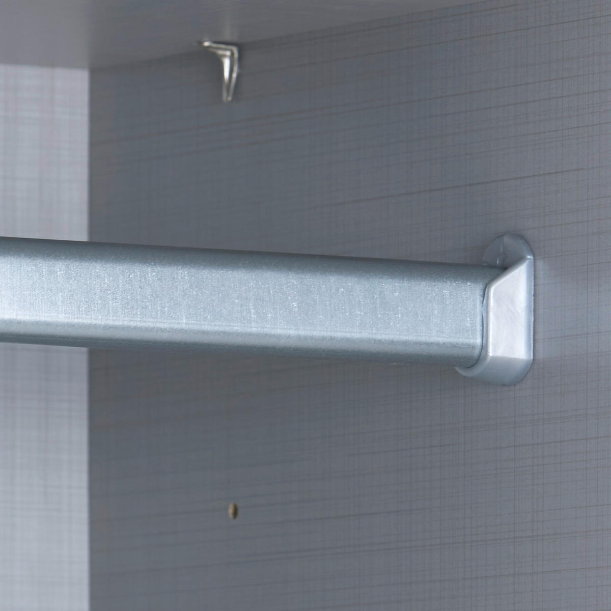 KLEIDERSCHRANK in Graphitfarben, Grau, Weiss  - Weiss/Silberfarben, Modern, Holzwerkstoff/Kunststoff (135/199/58cm) - MID.YOU
