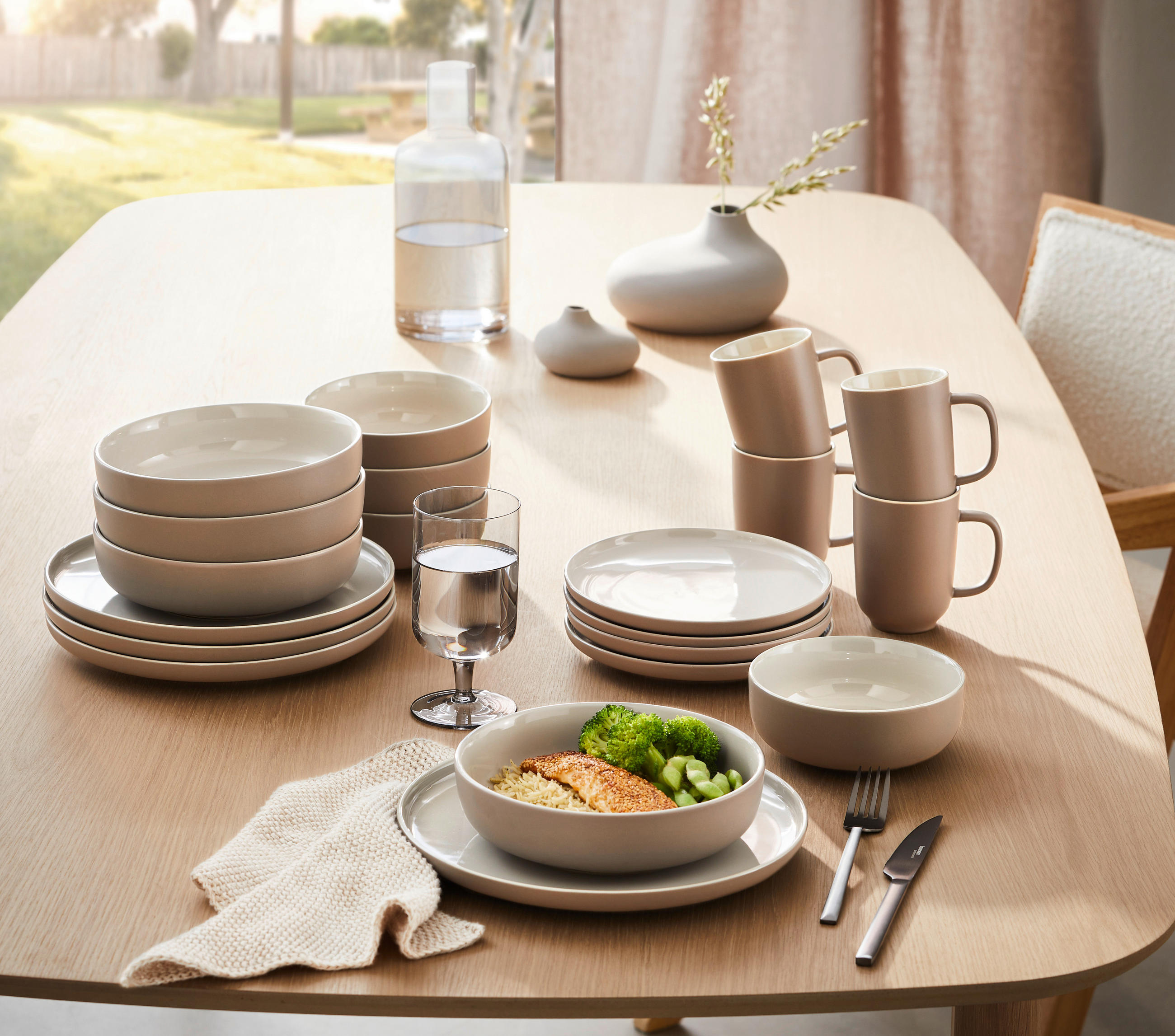 Thumbnail - Ritzenhoff Breker Kombiservice Jasper, Taupe, Keramik, 20-teilig, Uni, 285 ml,500 ml, Lfgb, Essen & Trinken, Geschirr, G...