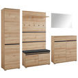 GARDEROBE 6-teilig  in 276/200/40 cm  - Anthrazit/Buchefarben, Design, Holzwerkstoff/Textil (276/200/40cm) - Carryhome