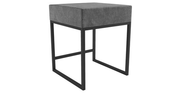 NACHTSCHRANK 45/55/45 cm - Schwarz/Grau, Design, Textil/Metall (45/55/45cm) - Esposa