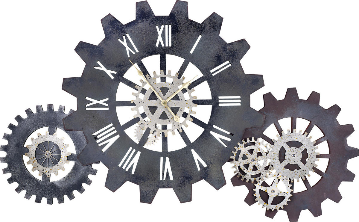 WANDUHR  Braun  - Braun, Basics, Holz/Metall (107/63cm) - Ambia Home