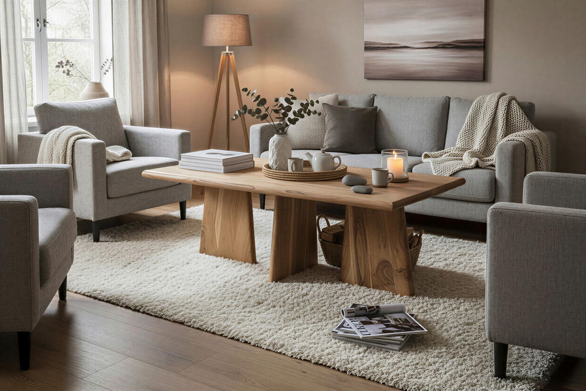 COUCHTISCH130/70/45 cm  in Holz  - Naturfarben, Design, Holz (130/70/45cm) - MID.YOU