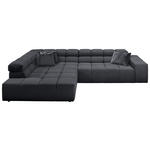 ECKSOFA  in Feincord Anthrazit  215/319 cm  - Anthrazit/Schwarz, Design, Kunststoff/Textil (215/319cm) - Hom`in