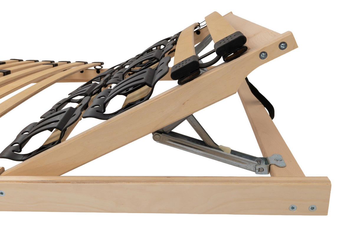 TELLERLATTENROST 80/200 cm Kopfteil, Fußteil, Mittelzone verstellbar, Birke  - Naturfarben, Basics, Holz/Kunststoff (80/200cm) - MID.YOU