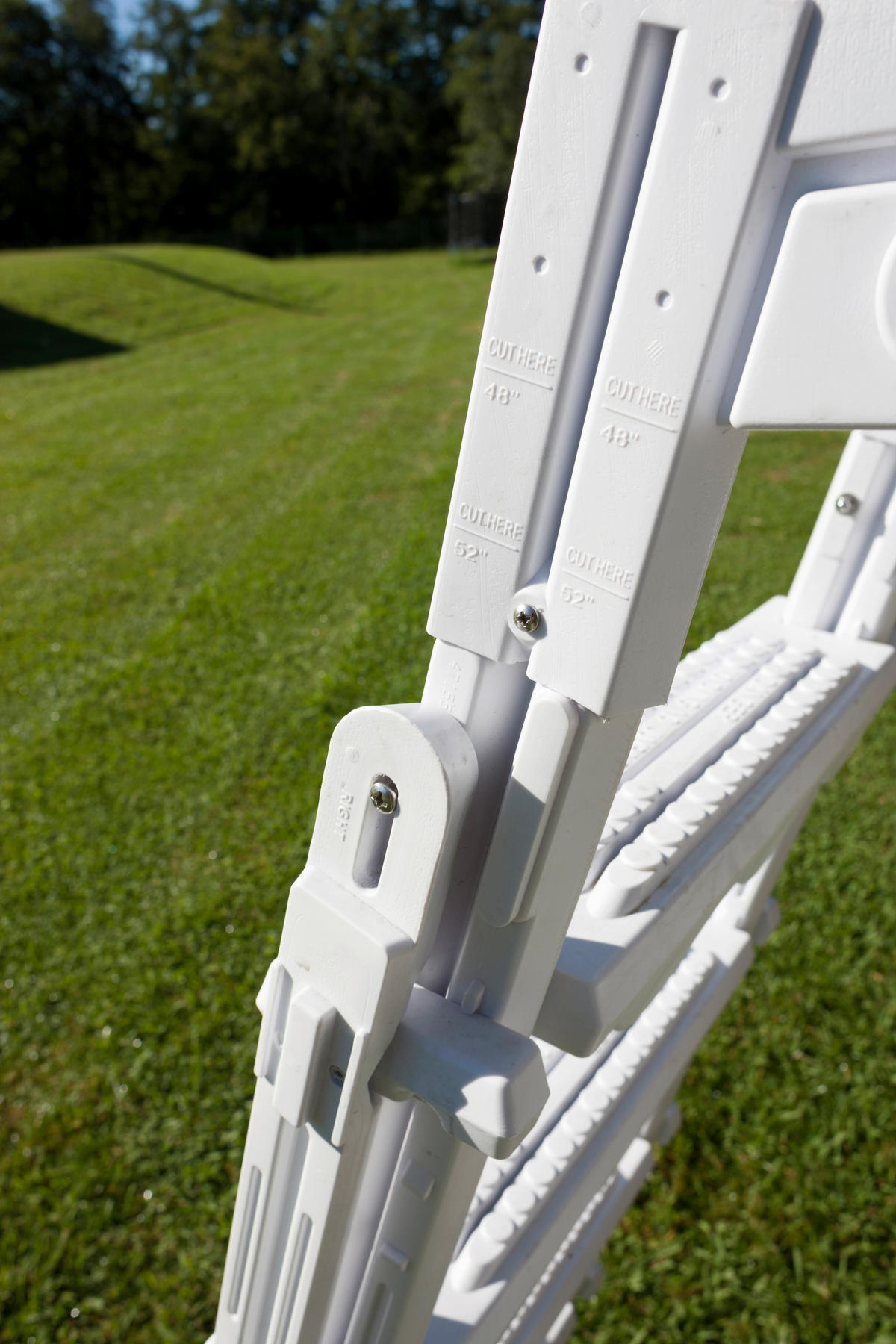 POOLLEITER 2024  - Weiß, KONVENTIONELL, Kunststoff (65/196/109cm) - Gre