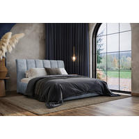 POLSTERBETT 140/200 cm  in Blau  - Blau, Modern, Holz/Holzwerkstoff (140/200cm) - MID.YOU