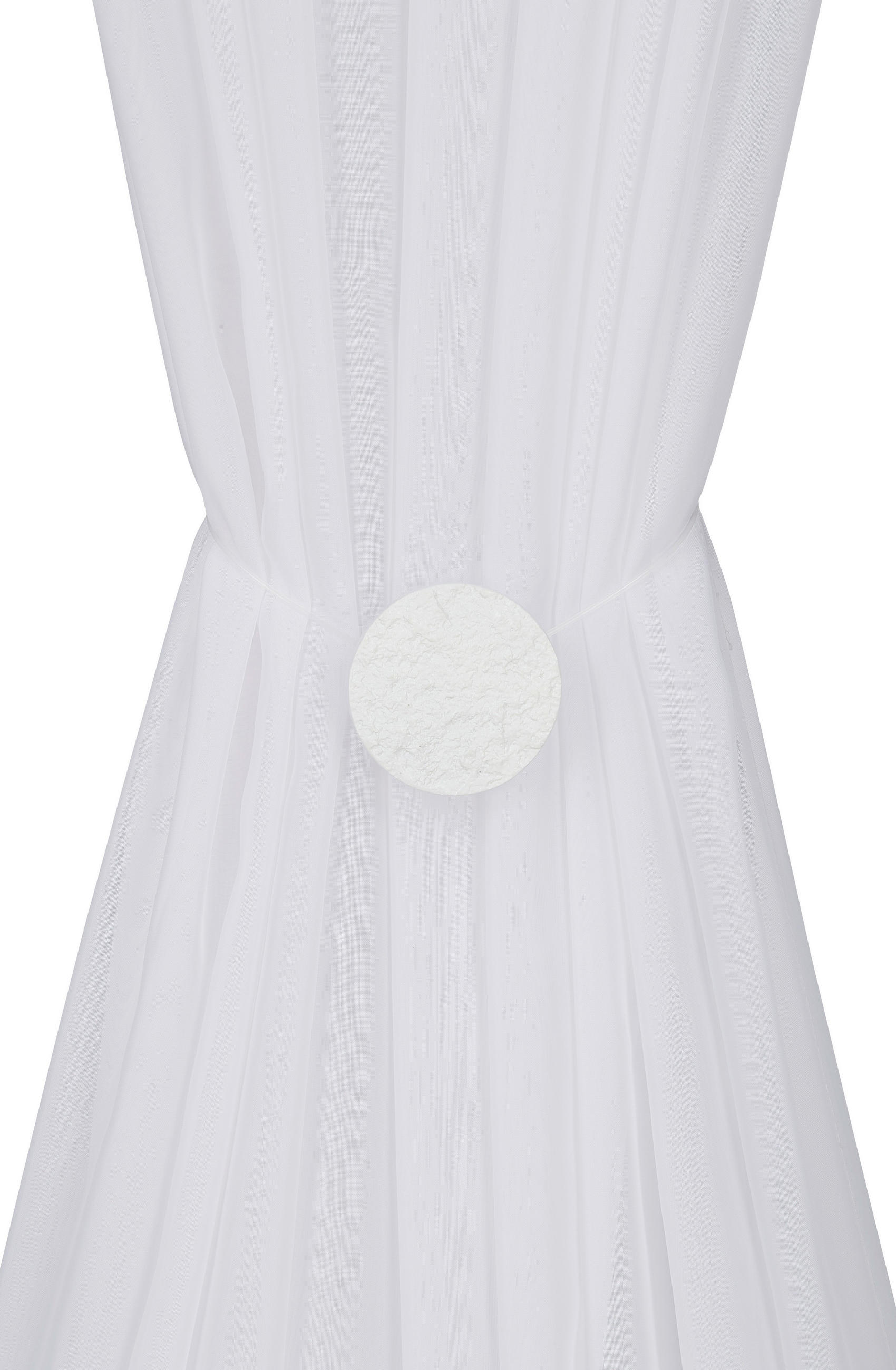 FÜGGÖNYELKÖTŐ  - fehér, Basics, természetes anyagok (5,5cm) - Homeware