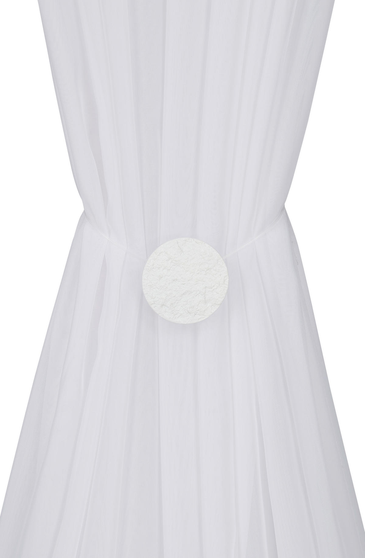 FÜGGÖNYELKÖTŐ  - fehér, Basics, természetes anyagok (5,5cm) - Homeware