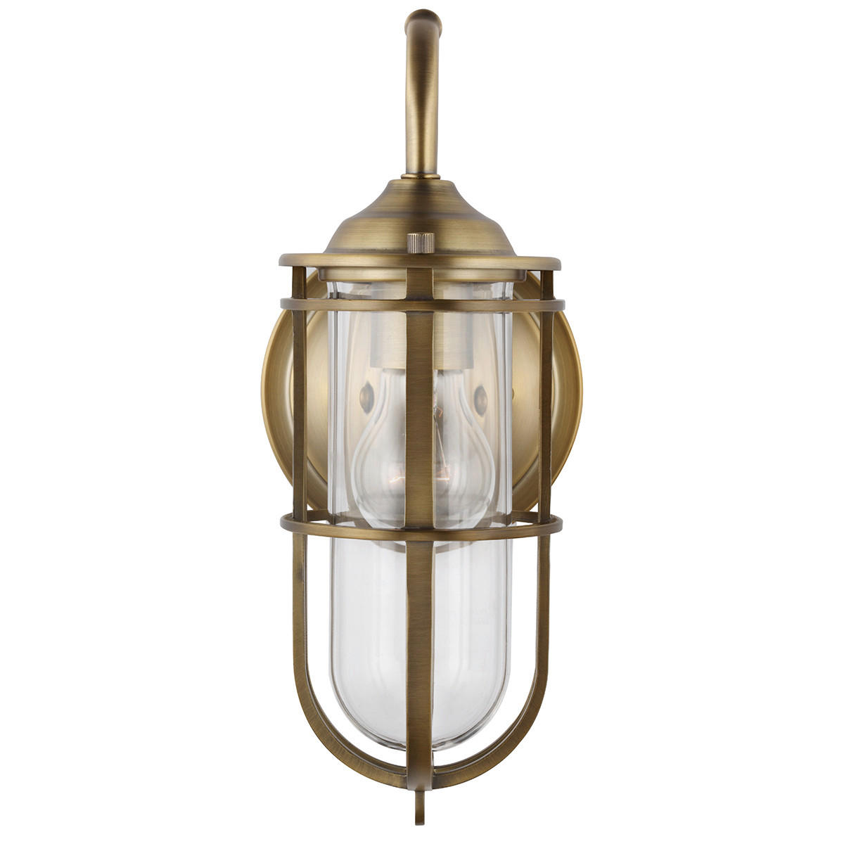 WANDLEUCHTE - Messingfarben, Konventionell, Glas/Metall (14/19,7/31,1cm) - Elstead Lighting