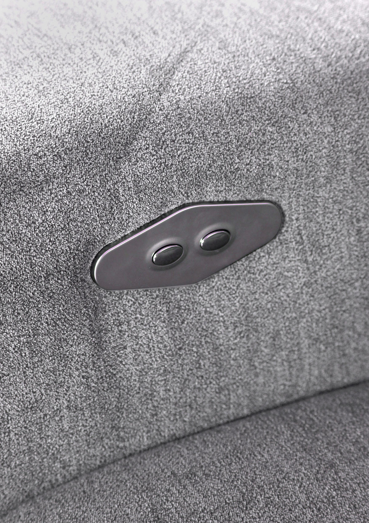 ECKSOFA Flachgewebe Hellgrau  - Hellgrau/Schwarz, Konventionell, Textil/Metall (300/205cm) - MID.YOU