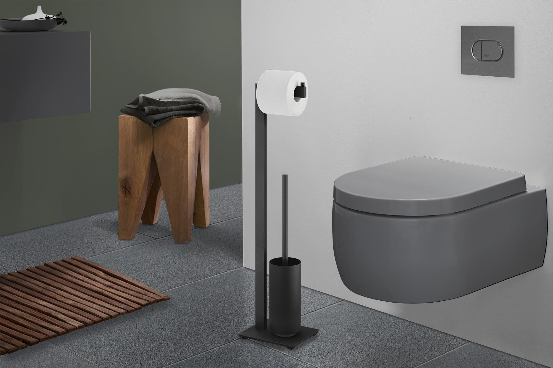 WC-BÜRSTENGARNITUR - Basics, Metall (15/72,5/18cm) - Zack