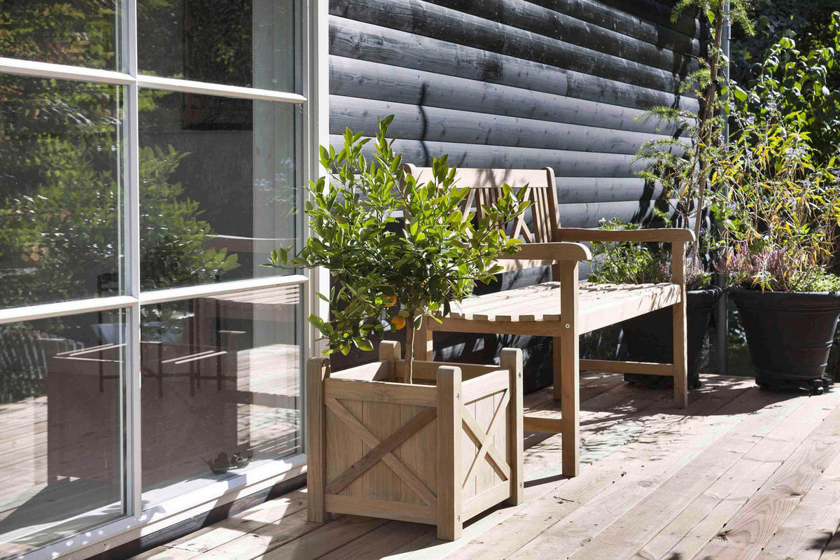 GARTENBANK 58/89/120 cm  in Naturfarben  - Naturfarben, Natur, Holz (58/89/120cm) - Gardenson