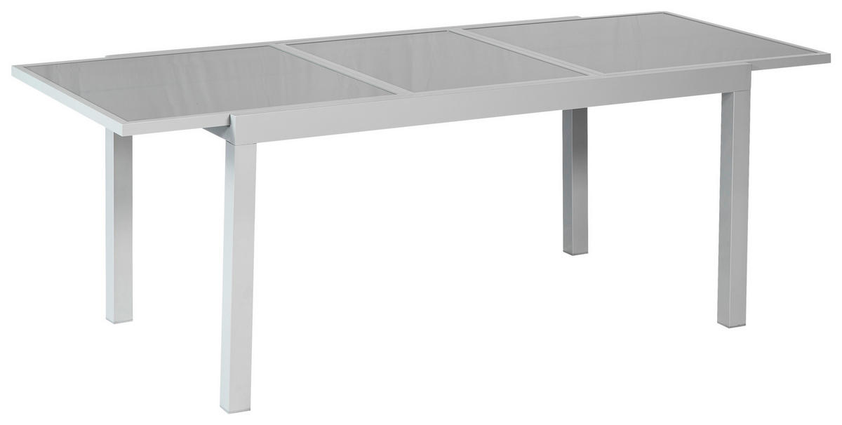 GARTENSET Aluminium  - Silberfarben/Braun, MODERN, Textil/Metall - Gardenson