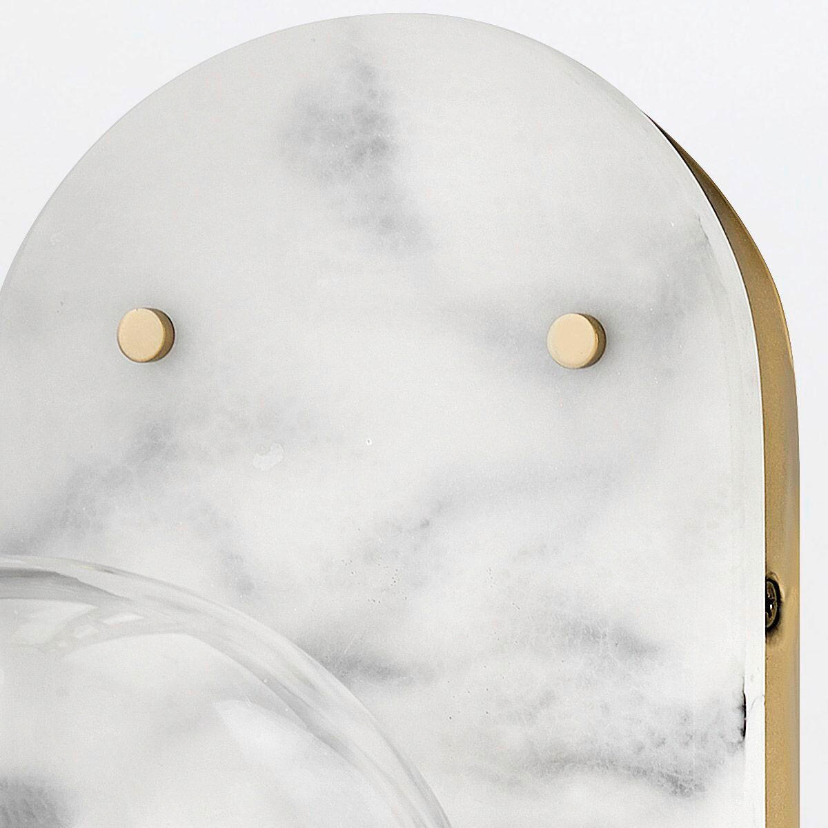 WANDLEUCHTE Gilda  41,4/22/20,3 cm  - Messingfarben, KONVENTIONELL, Glas/Metall (41,4/22/20,3cm) - Elstead Lighting