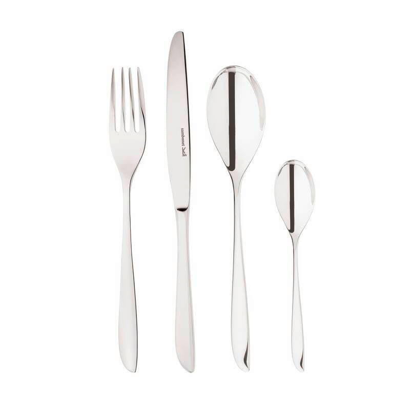 SET PRIBORA ZA JELO 24-dijelni Leaf - Basics, metal (40/40/15cm) - Sambonet