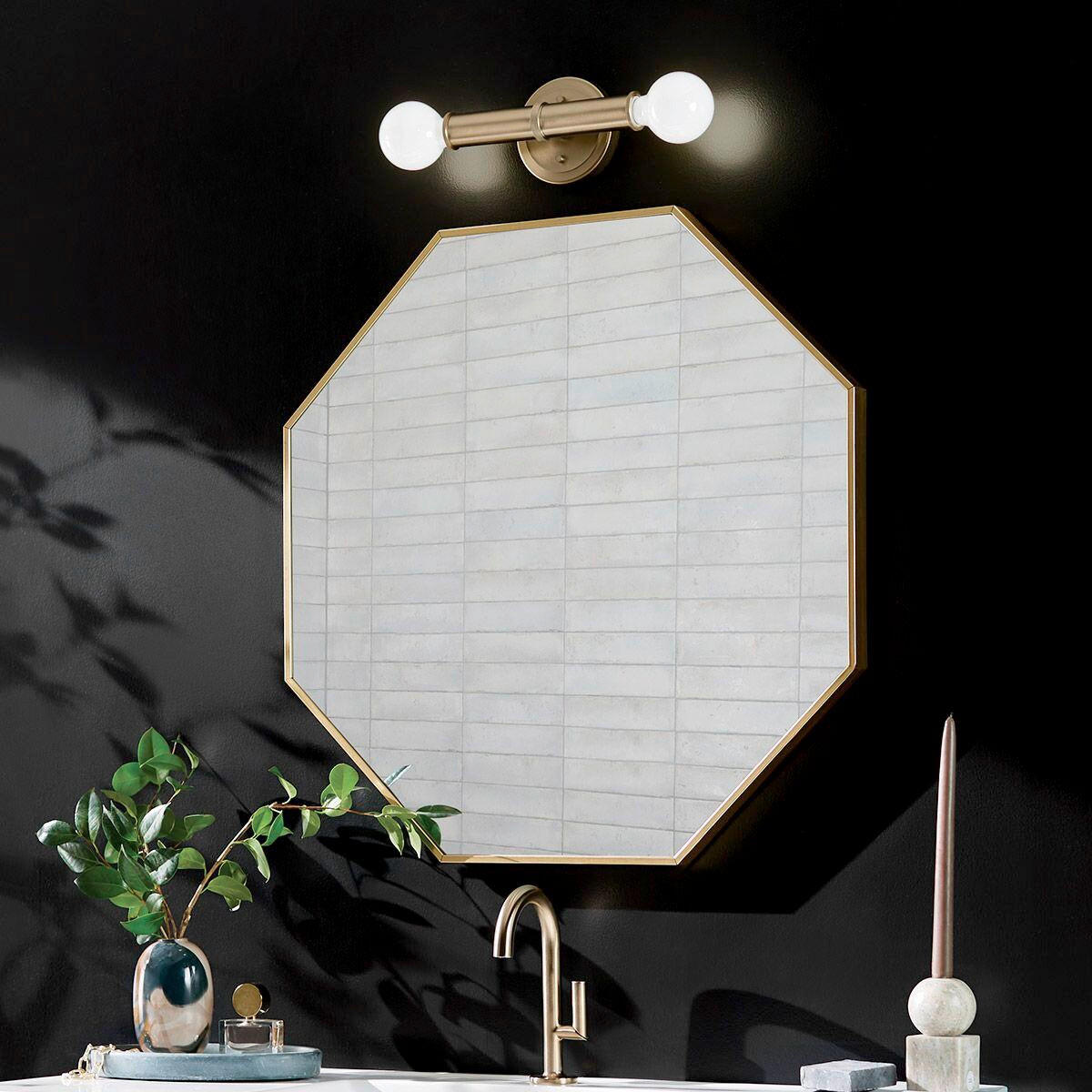 BADEZIMMER-WANDLEUCHTE Torche 42/12,7/10,2 cm  - Champagner, KONVENTIONELL, Metall (42/12,7/10,2cm) - Elstead Lighting