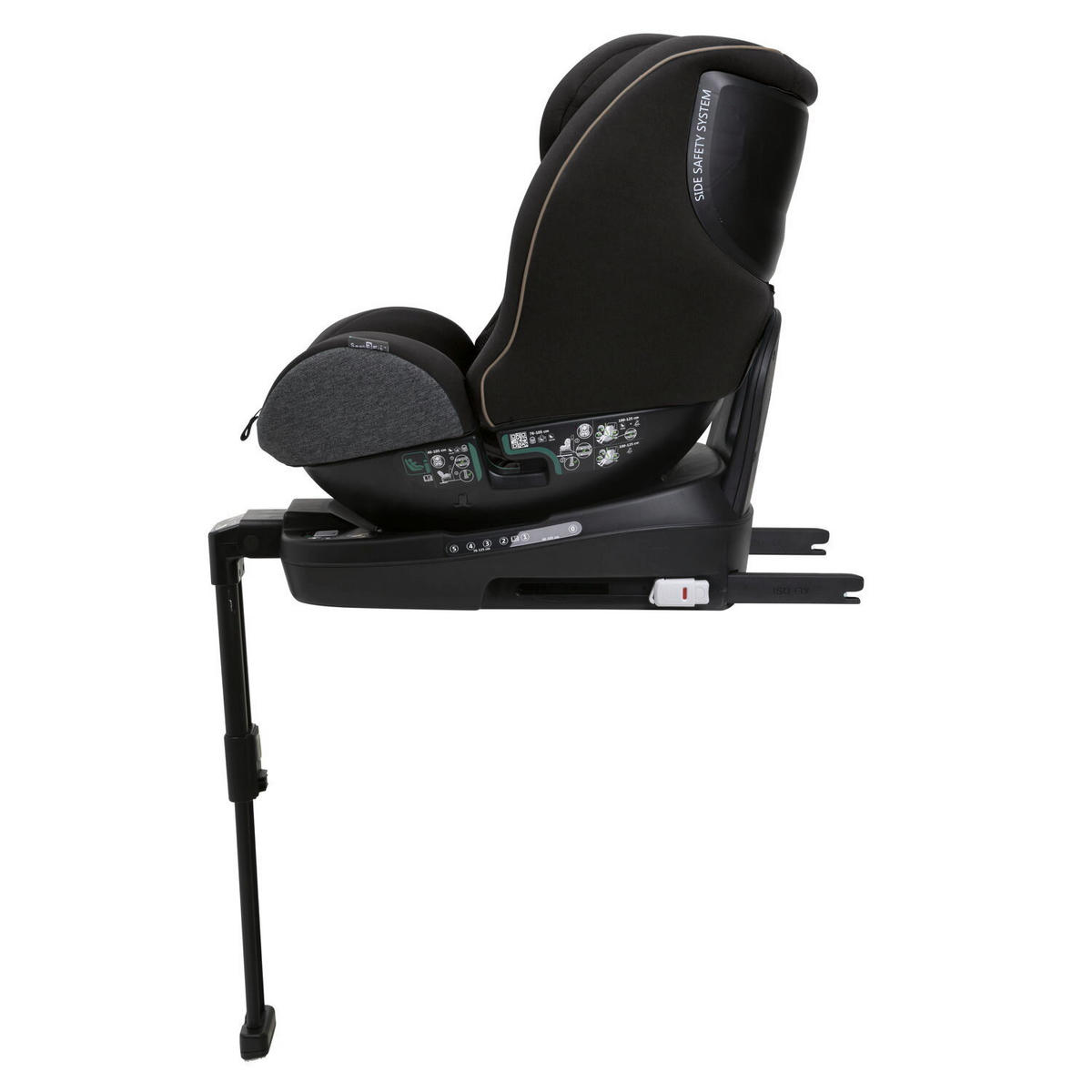 KINDERAUTOSITZ SEAT3FIT IS AIR  - Schwarz, Basics (49/44/61cm) - Chicco
