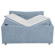 BOXSPRINGBETT 180/200 cm  in Hellblau  - Chromfarben/Hellblau, KONVENTIONELL, Textil/Metall (180/200cm) - Esposa