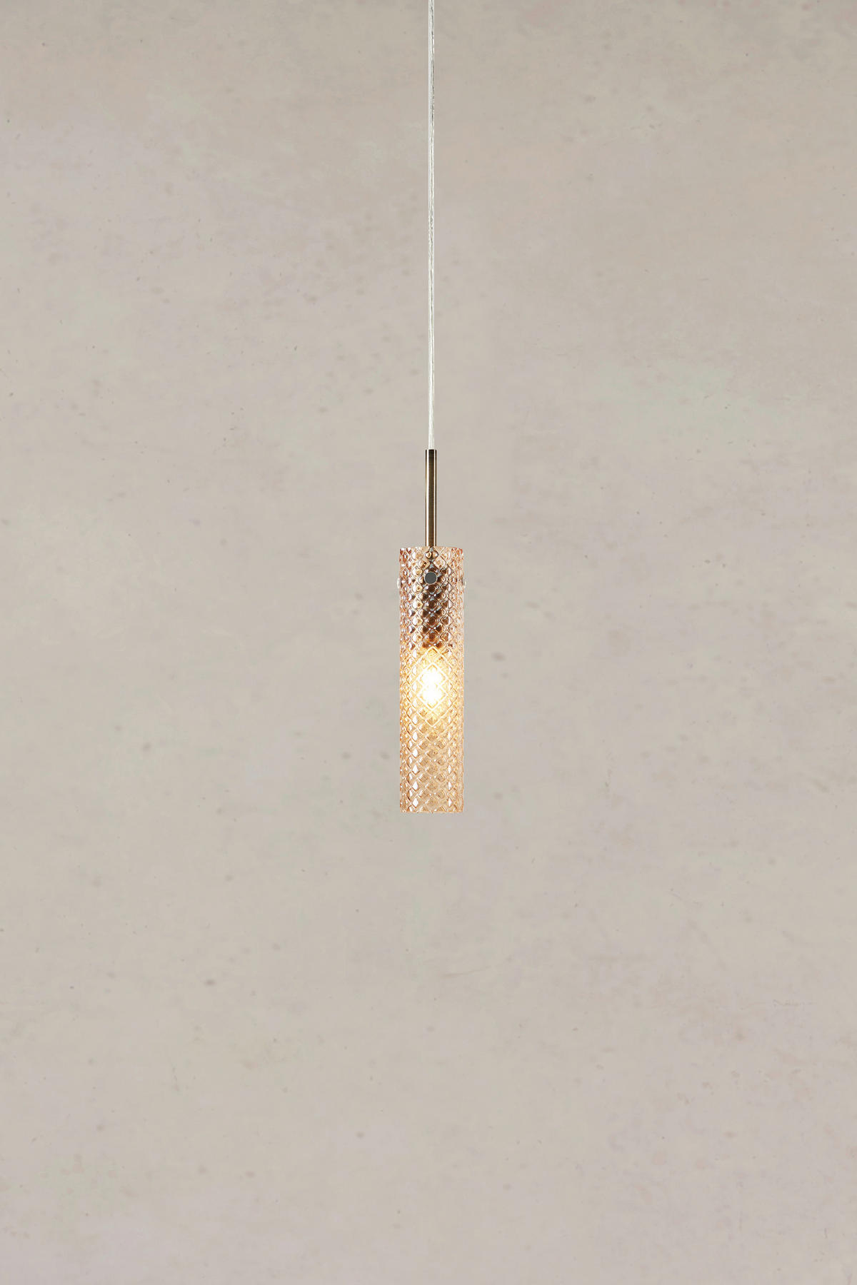 PENDELLEUCHTE VIBIA 5/27,5/5 cm  - Messingfarben/Bernsteinfarben, Trend, Metall (5/27,5/5cm) - Markslöjd