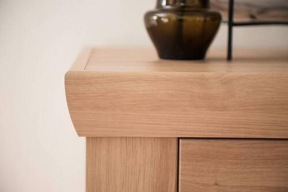 VITRINE in Eichefarben, Anthrazit  - Eichefarben/Anthrazit, Design, Glas/Holz (74/211/45cm) - Livetastic