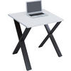 SCHREIBTISCH 80/50/76 cm  in Schwarz, Weiß  - Schwarz/Weiß, MODERN, Holzwerkstoff/Metall (80/50/76cm) - MID.YOU