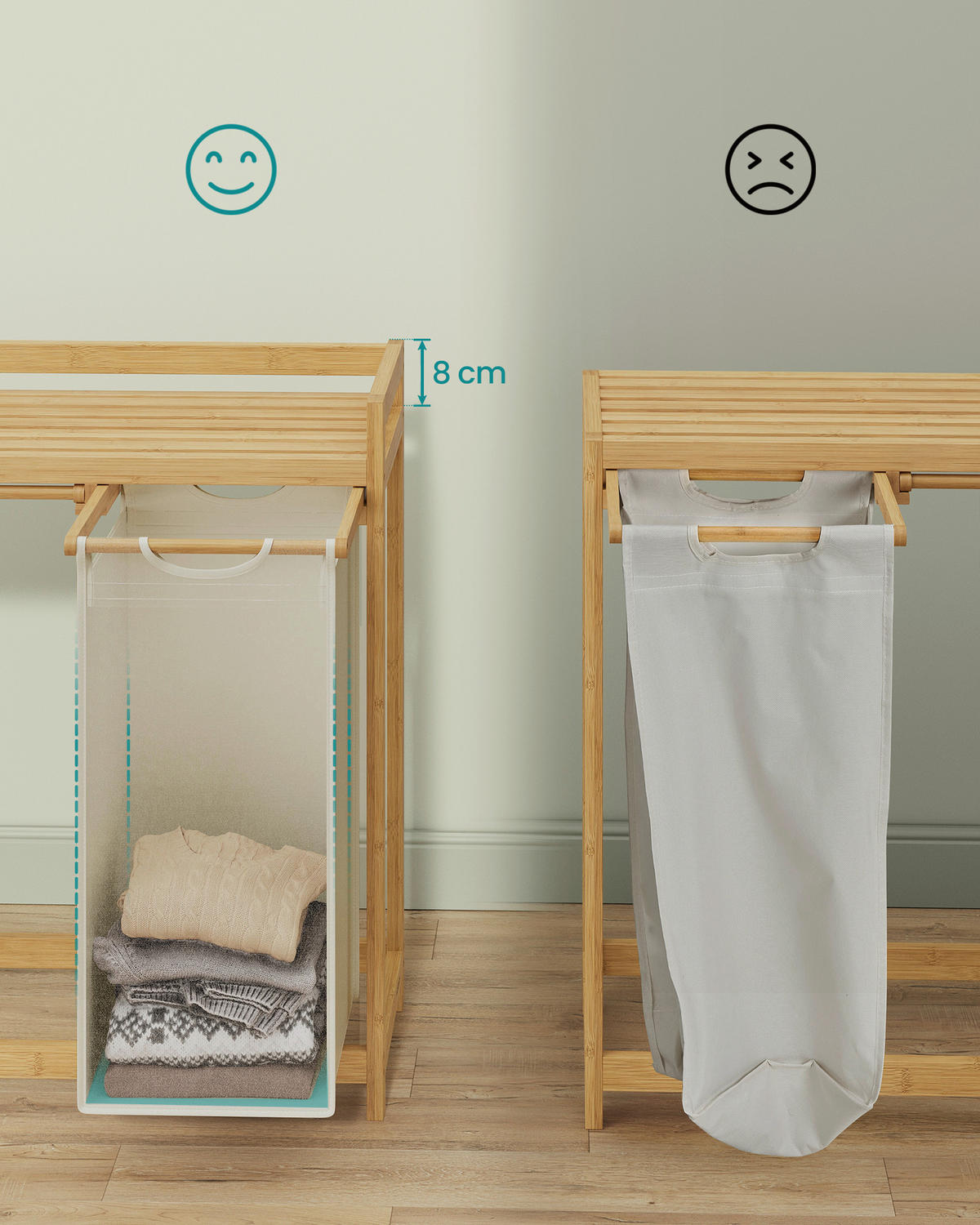 WÄSCHEKORB - Ecru, Basics, Naturmaterialien/Textil (94/78/33cm)