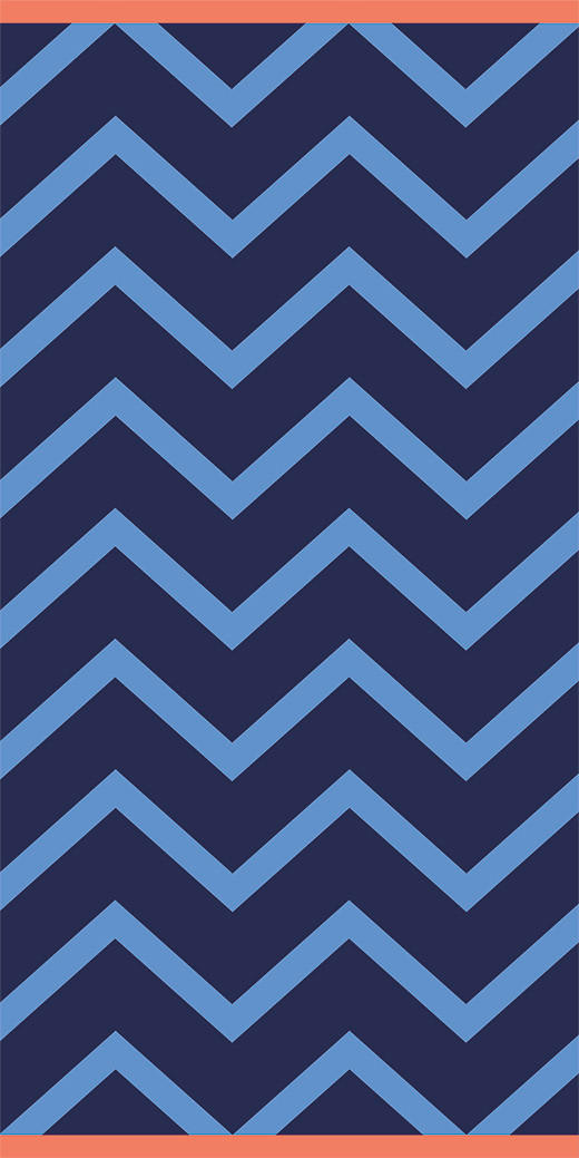 BRISAČA ZA NA PLAŽO  Beach     90/180 cm        modra  - modra, Konvencionalno, tekstil (90/180cm) - Cawoe